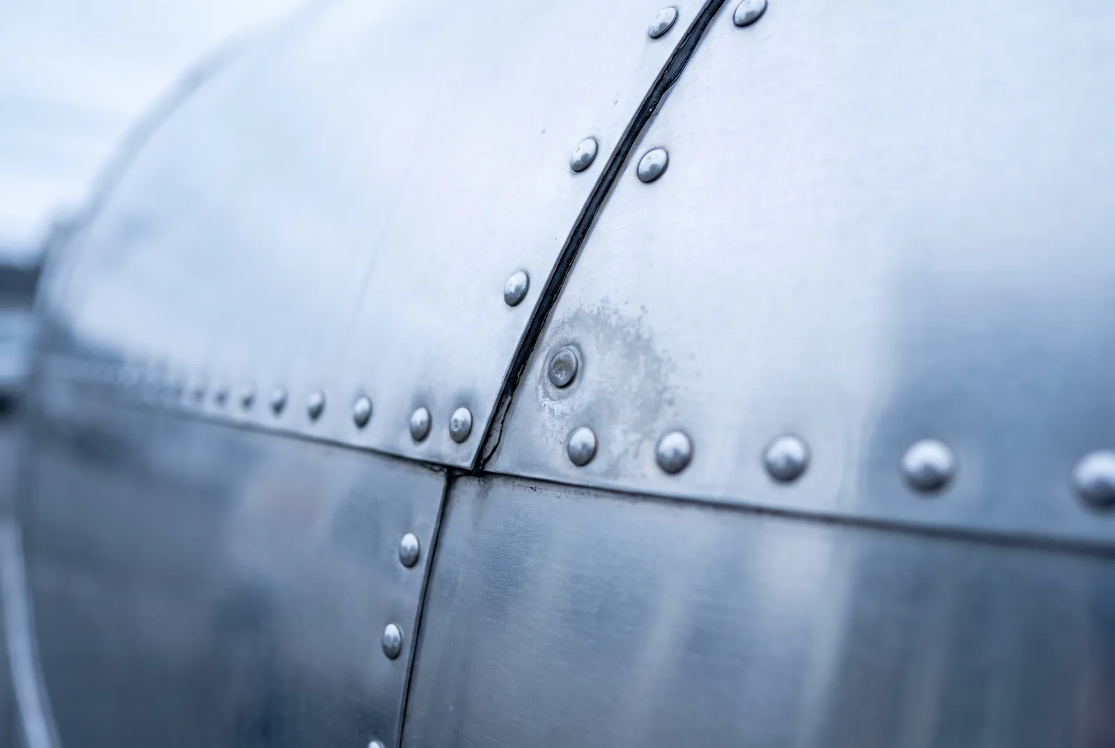 Detail van een Airstream