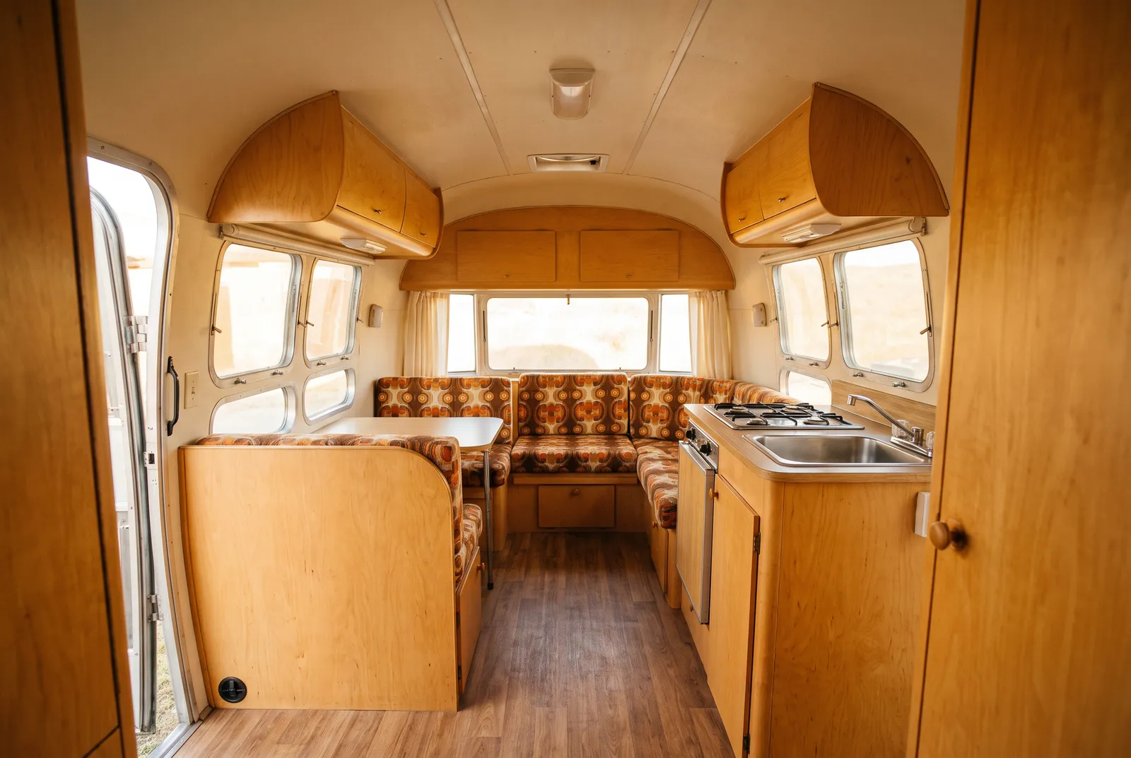 Interieur van een Airstream